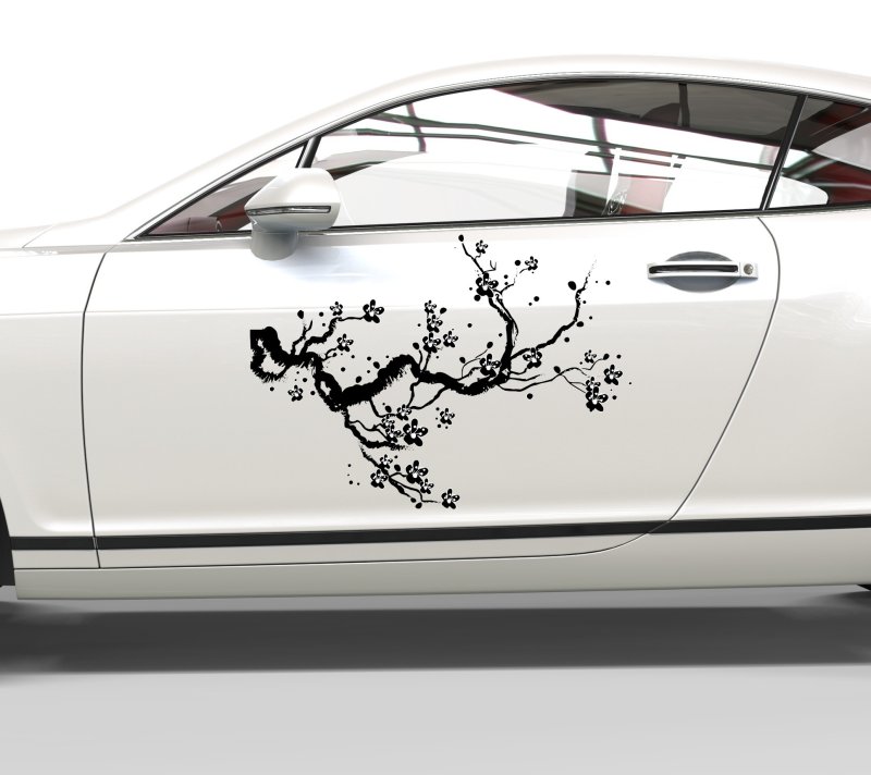 Preview: Autoaufkleber Kirschblüte - Cherry Blossom Preview: Autoaufkleber Kirschblüte - Cherry Blossom